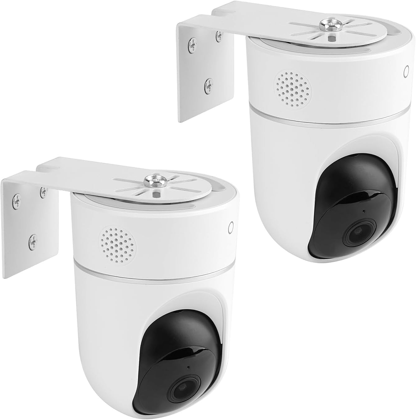 2Pack Adhesive Metal Wall Mount Compatible with Eufy Security Solo Indoor Cam E220 & P24, No Drilling VHB Stick on or Screw Install, Two Ways Install Camera Mounting Bracket Get the Best View image number 3