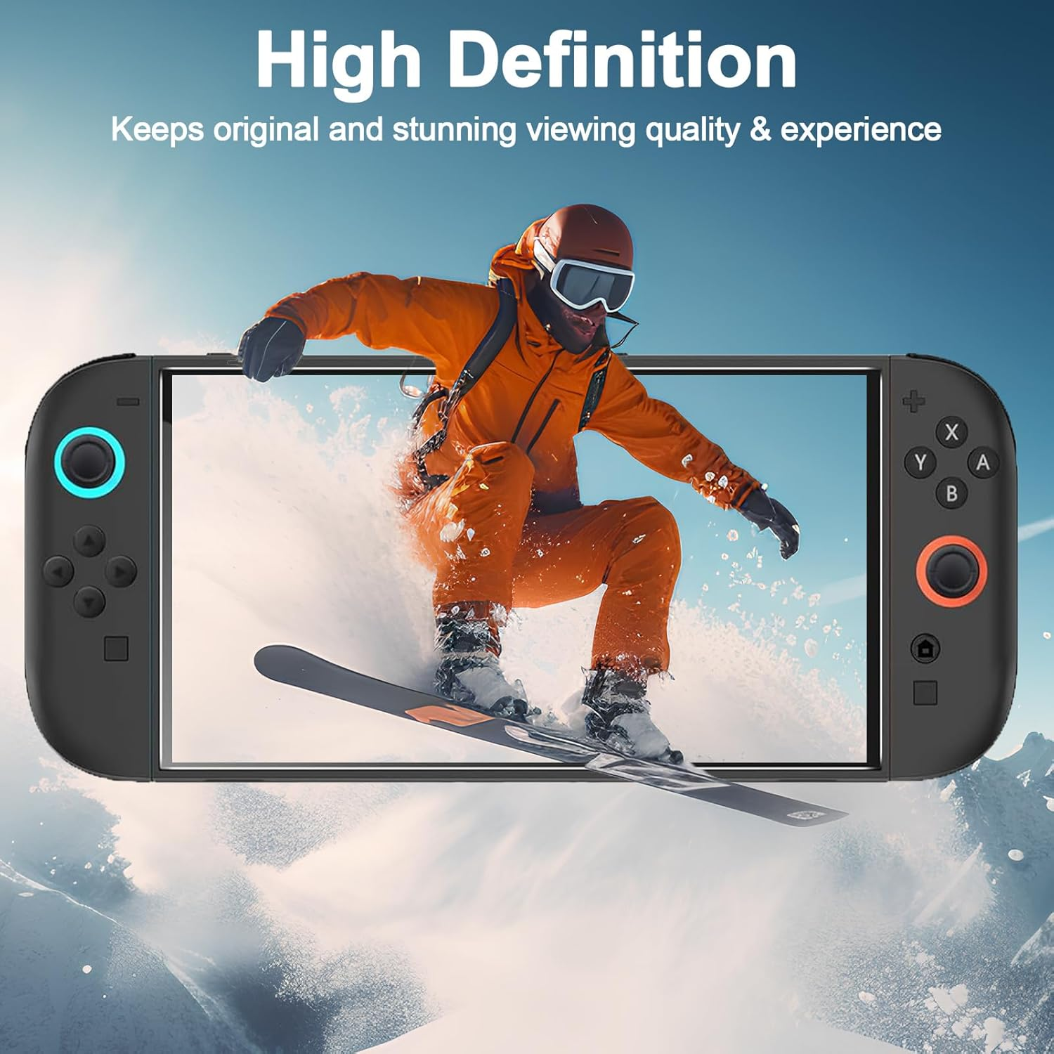 Caweet Screen Protector for Nintendo Switch 2 2025, 9H Hardness HD Tempered Glass Film Guard, 2 Pack - 2-Pack image number 5