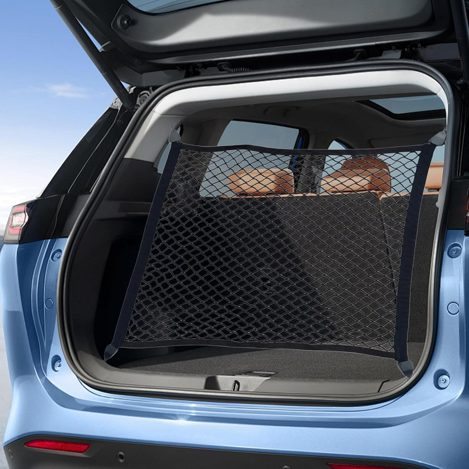 Cargo Net - 60X70Cm Car Boot Net | Automobile Trunk Mesh Organizer Netting | High Elasticity, Space-Saving, Wear Resistant, Automobile Organization for Travel, Camping Gear, and Daily Car Use