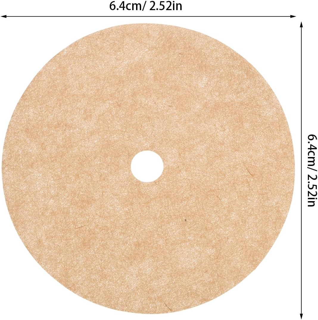 TEHAUX 200Pcs round Coffee Paper Filters for Drip Coffee Maker, Espresso Machine Accessories for Espresso Precise Brewing Khaki image number 4