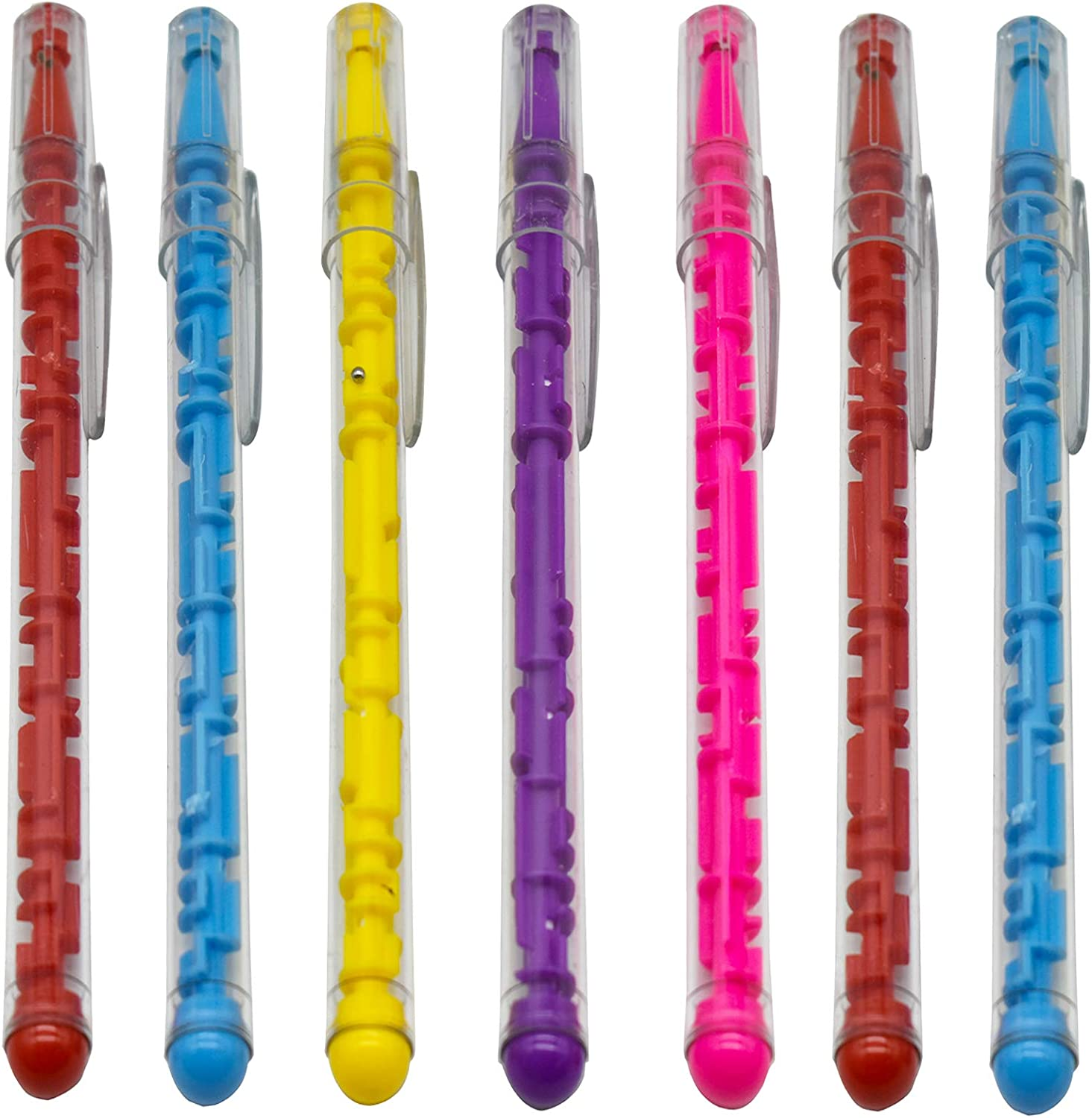 Maydahui 15PCS Maze Puzzle Shape Ballpoint Pen Novelty Pens Blue Ink for School Student image number 2