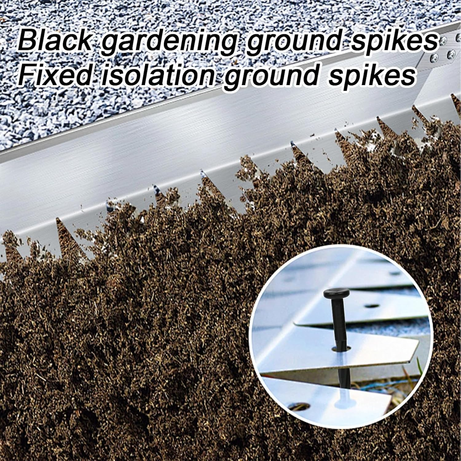 50-Pack 8-Inch Plastic Spiral Nylon Landscape Anchoring Spikes for Paver Edging, Weed Barrier, Artificial Turf & More