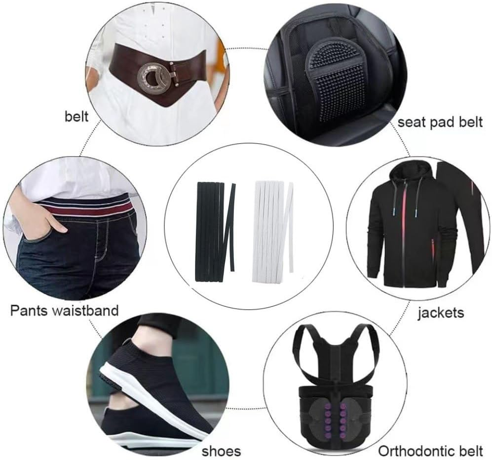 2 Pack Knit Elastic Spool, 1/2 Inch 22 Yards Elastic Band with 2 Soft Tape Measure for Sewing Craft Craft DIY Projects (11 Yard White,11 Yard Black) image number 4