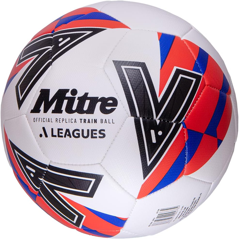 Mitre A-Leagues 24/25 Replica Train Soccer Ball Sz5 image number 4
