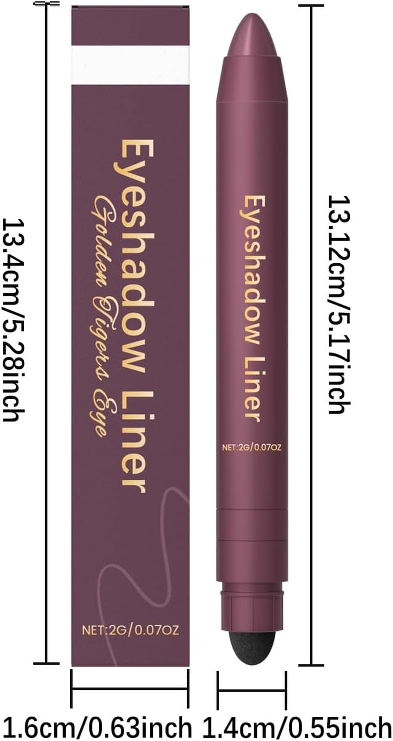 Shadow Liner Eyeliner Eyeshadow, 2 in 1 Shadow Liner, Eyeliner + Eyeshadow, Waterproof, Long-Lasting & Smudge-Proof Wear, Smooth (Golden Tiger Eye) - Champagne image number 4