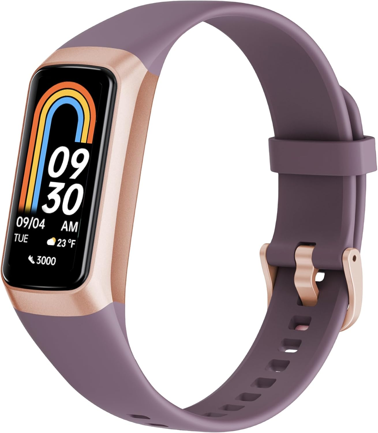 Fitness Tracker with Heart Rate Monitor, 1.1" AMOLED Screen Smart Watch, Activity Tracker, Pedometer, Sports Bracelet with Calorie Counter, Sleep Monitor, 5ATM Waterproof for Women Men (Pink)