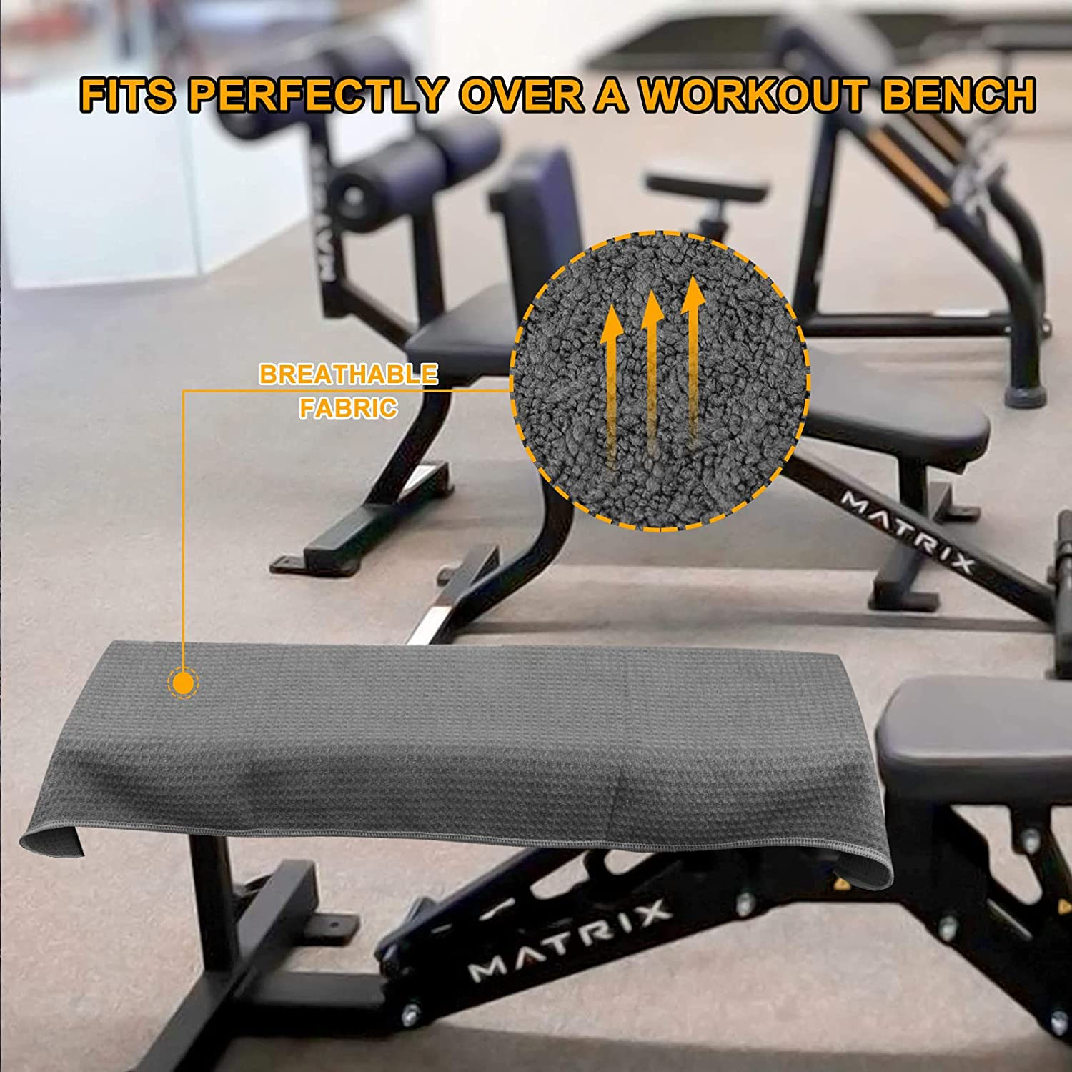 SUNLAND 3 Pack Microfiber Sports Workout Towels Fast Drying Fitness Sweat Towels for Men & Women Lightweight Multi-Purpose Gym Exercise Towel 16Inch X 32Inch Grey - Black image number 2