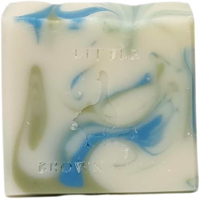 Little Brown Goose Cedarwood & Sage Natural Handmade Soap. Rejuvenate and Moisturise Skin with an Artisan Refreshing and Aromatic Fragrance. Cold Pressed Hand Body Wash- 130G Bar