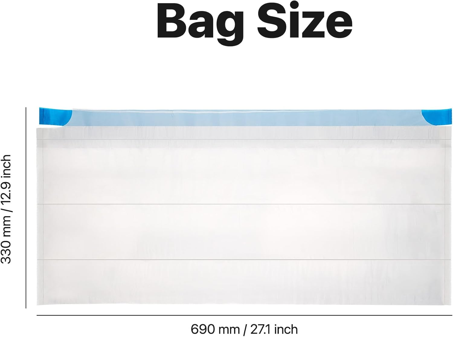 Neakasa Replaced Waste Bags-2 Rolls, Cat Litter Waste Receptacles Bags for M1 Open-Top Self-Cleaning Cat Litter Box image number 5