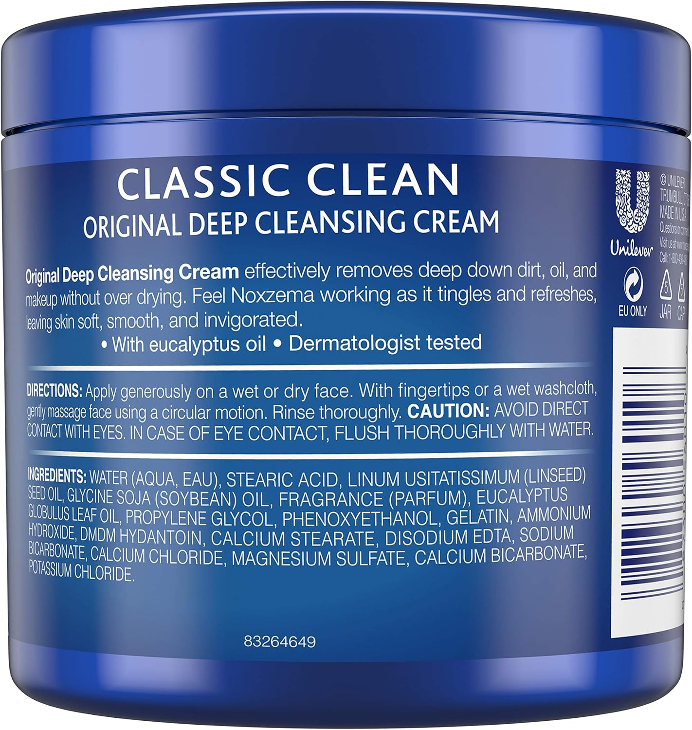 (340 Ml) - Noxzema the Original Deep Cleansing Cream 340 Ml image number 5
