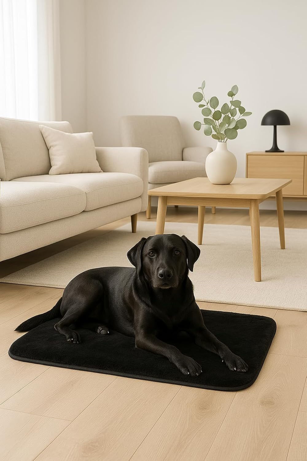 Brandsseller Pet Blanket, Dog Blanket, Cat Blanket, Silky, Soft, Approx. 70 X 100 Cm (Approx. 70 X 100 Cm, Black) image number 1