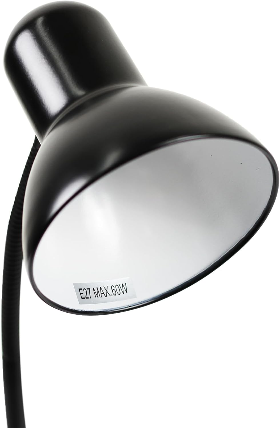 Lexi Lighting Lewis Table Lamp, Black Painted Finish, Metal Lamp with Flexible Arm and Adjustable Shade Angles, E27 Lamp Holder, Reading Desk Lamp with Rocker Switch on Base image number 6