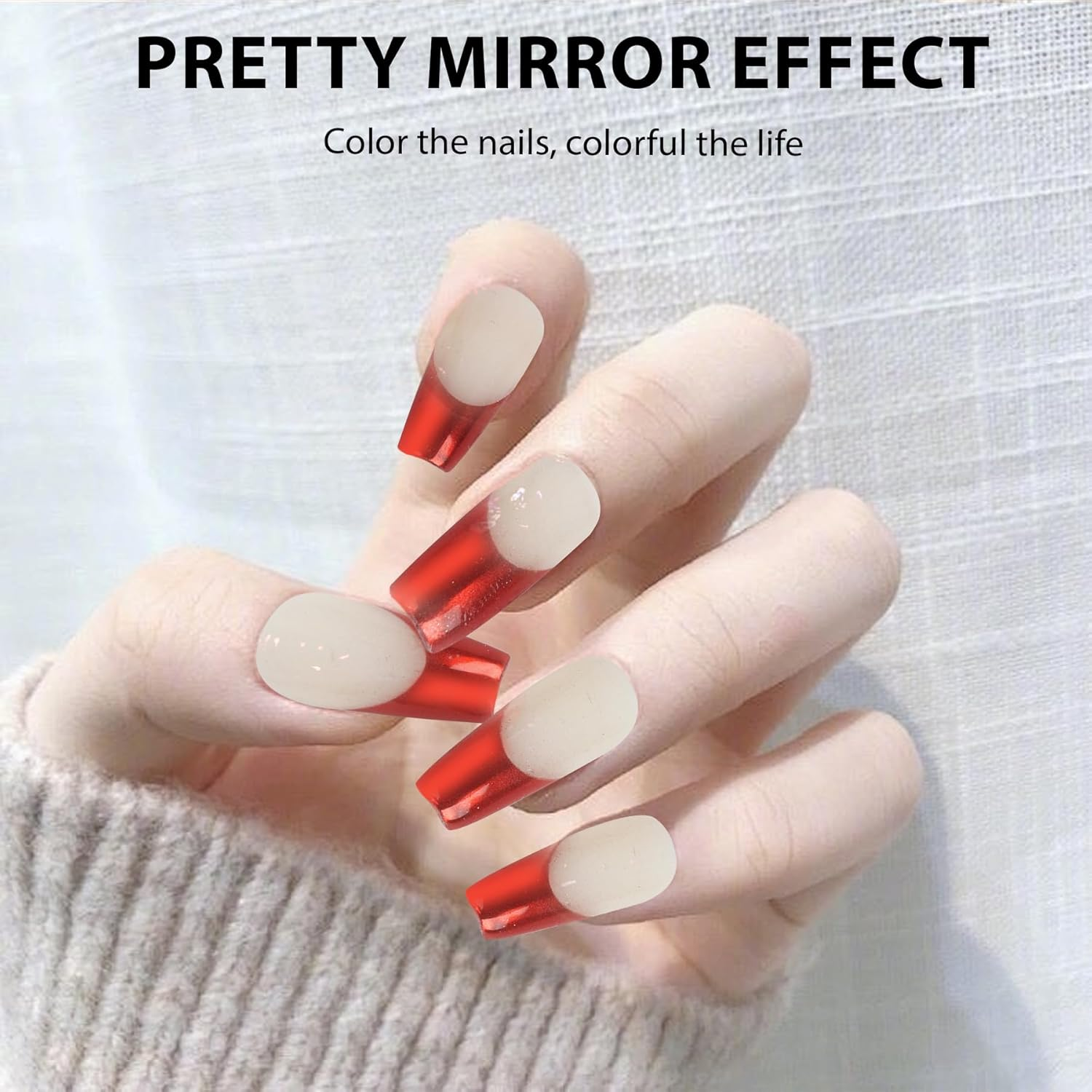 Chrome Nail Powder, 4 Colors Blue Series Nail Chrome Powder - Mirror Effect Metallic Glitter Kit for Nail Art Decoration, Resin Craft Etc. (1G/Jar) - Blue image number 4