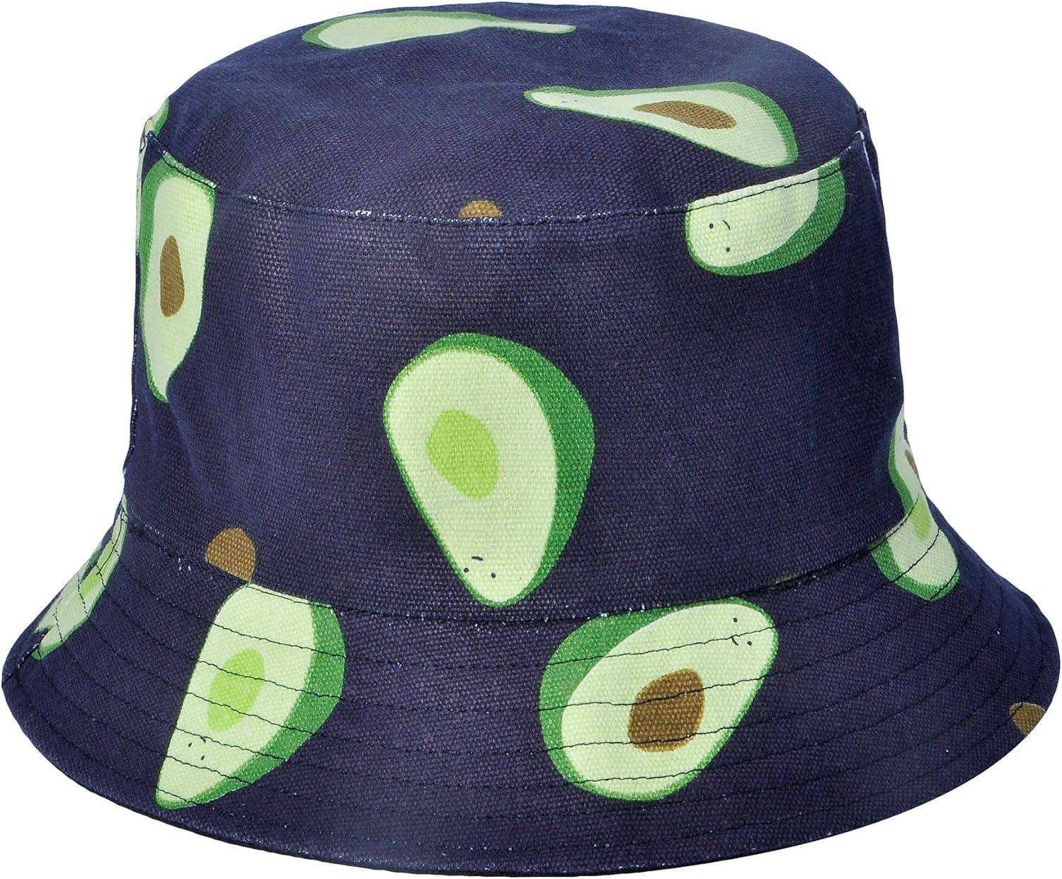 ZLYC Unisex Travel Lovely Print Bucket Hats Cute Outdoor Fishmen Cap