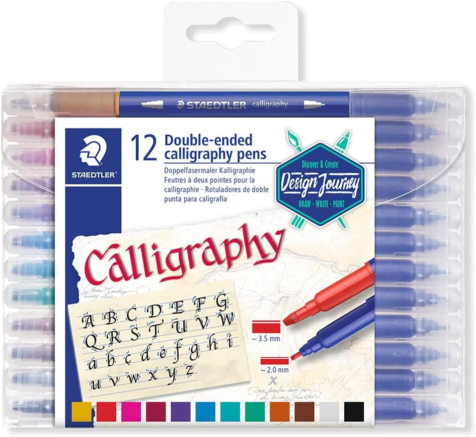 Staedtler Double-Ended Calligraphy Pens 24-Pieces, Assorted image number 2