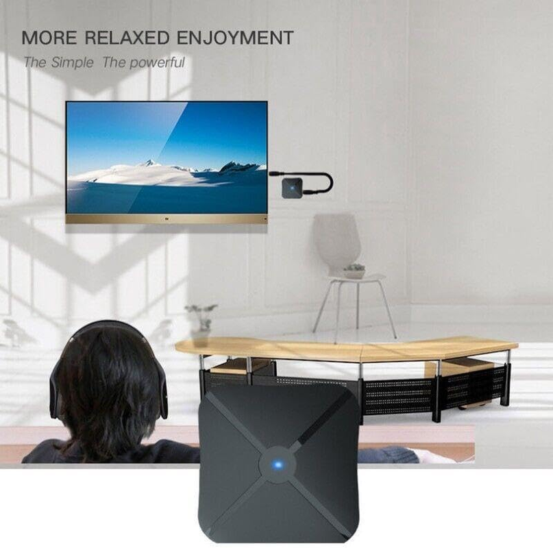 AIMALL 2In1 Wireless Bluetooth Audio Transmitter & Receiver Hifi Car Adapter RCA Aux-In, Compact Size (1.73 X 1.73 X 0.47 Inches) image number 4