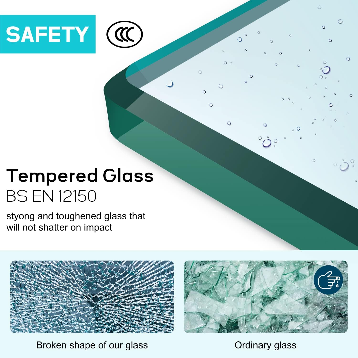 ELEGANT Shower Enclosure Corner Black,Sliding Door Bathroom Screen 900X900Mm with 5Mm Tempered Glass,1900Mm Height