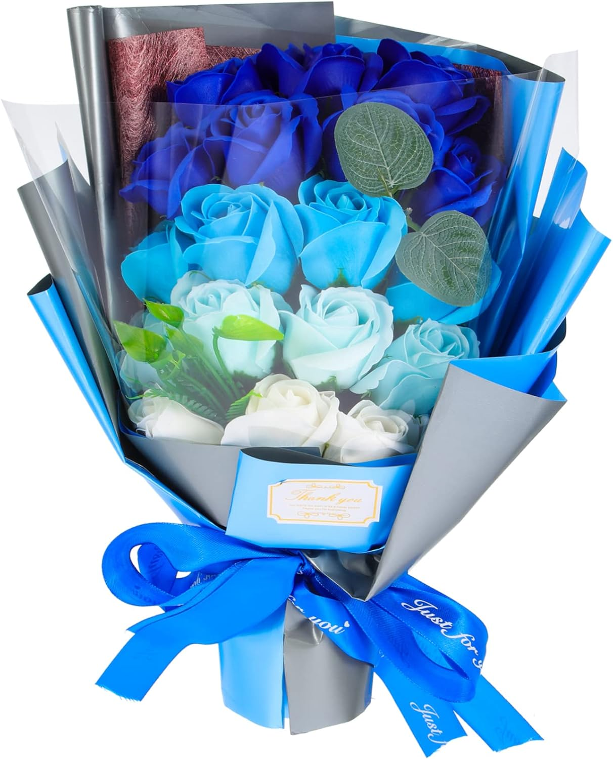 Alipis 1 Set Soap Flower Bouquet Present Soap Flowers Decorative Box Eternal Floral Arrangement for Valentine'S Day Anniversary Birthday for Home Decor and Spa image number 6