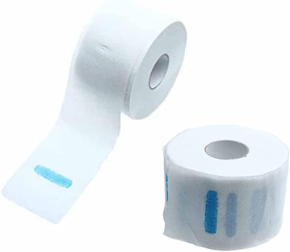 Salon Neck Paper, Disposable Neck Strips Disposable Hair Neck Protection Paper Broken Hair Preventing Salon Barber Paper, Disposable Stretch Choker Paper