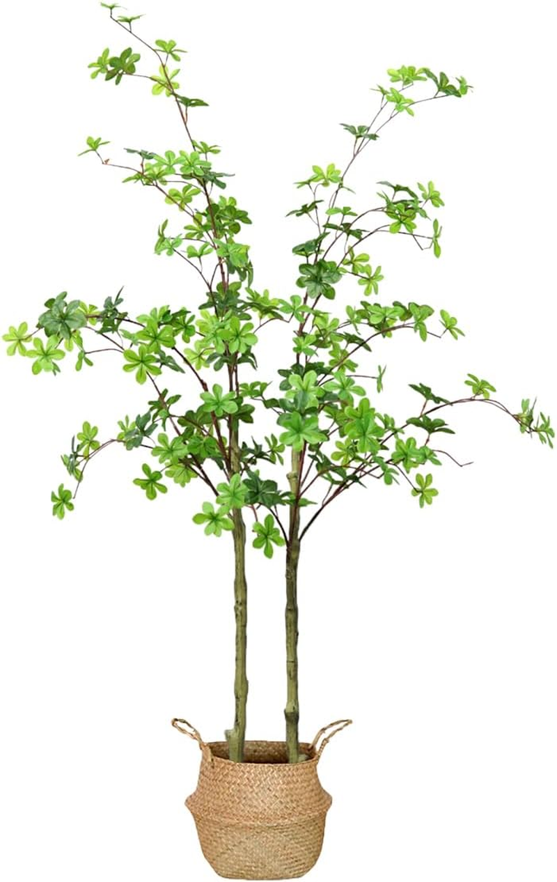 Artificial Plants 150Cm Pieris Japonica Tree Faux Indoor Plant Fake Potted Artificial Outdoor Plants for Living Room, Office, Home D&eacute;cor(5Ft) image number 6