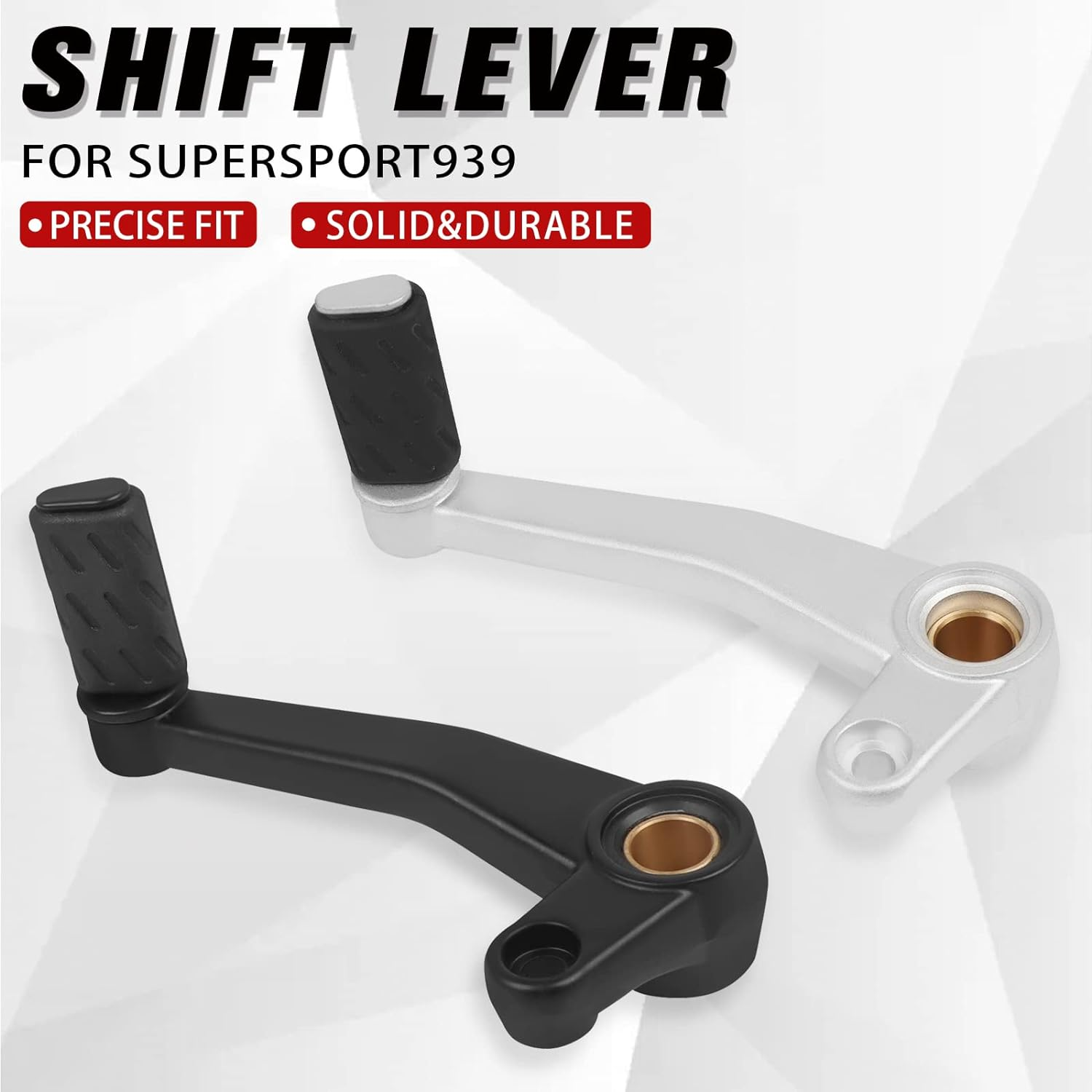 BAIONE Worldmotop Motorcycle Rear Foot Shifer Lever Aluminum Gear Shift Lever Pedal Replacement for Ducati Supersport 939 939S 2017-2020 (Sliver)