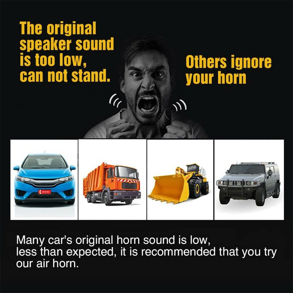 150Db Car Truck Mega Train Loud Single Trumpet Air Horn Kit DC 12V Compressor Easy Install for Trucks, Cars, Boats, Motorcycles image number 4
