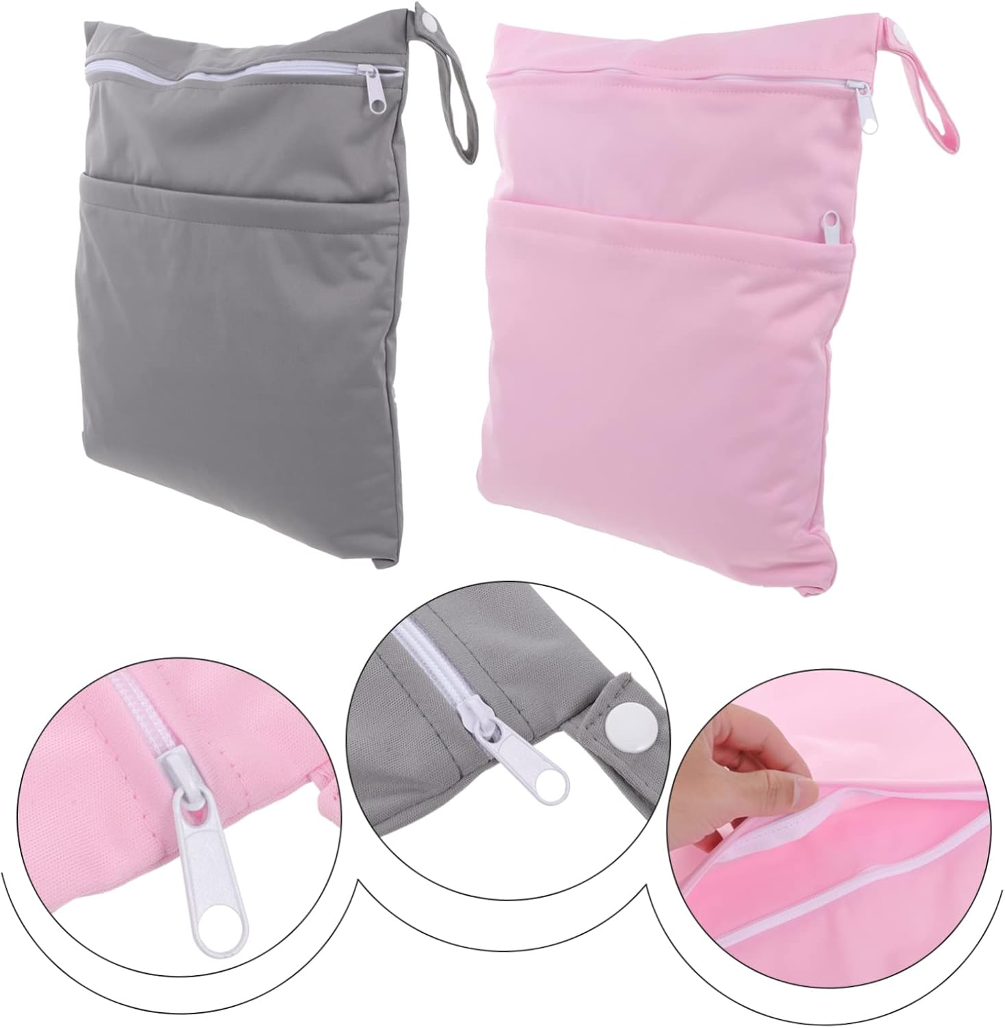 2Pcs Diaper Pouch Bag Diaper Caddy Multipurpose Pouch for Organiser Storage Stylish