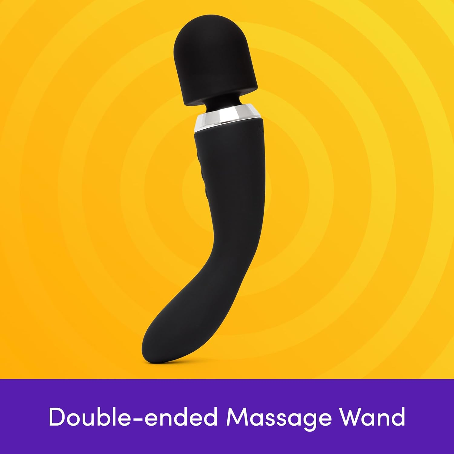 Lovehoney Double Ended Wand Vibrator for Women | Dual Stimulation Wand Massager for Clitoral & G Spot Stimulation | Powerful Vibrating Dildo Adult Sex Toy | Body Personal Massager for Couples image number 4