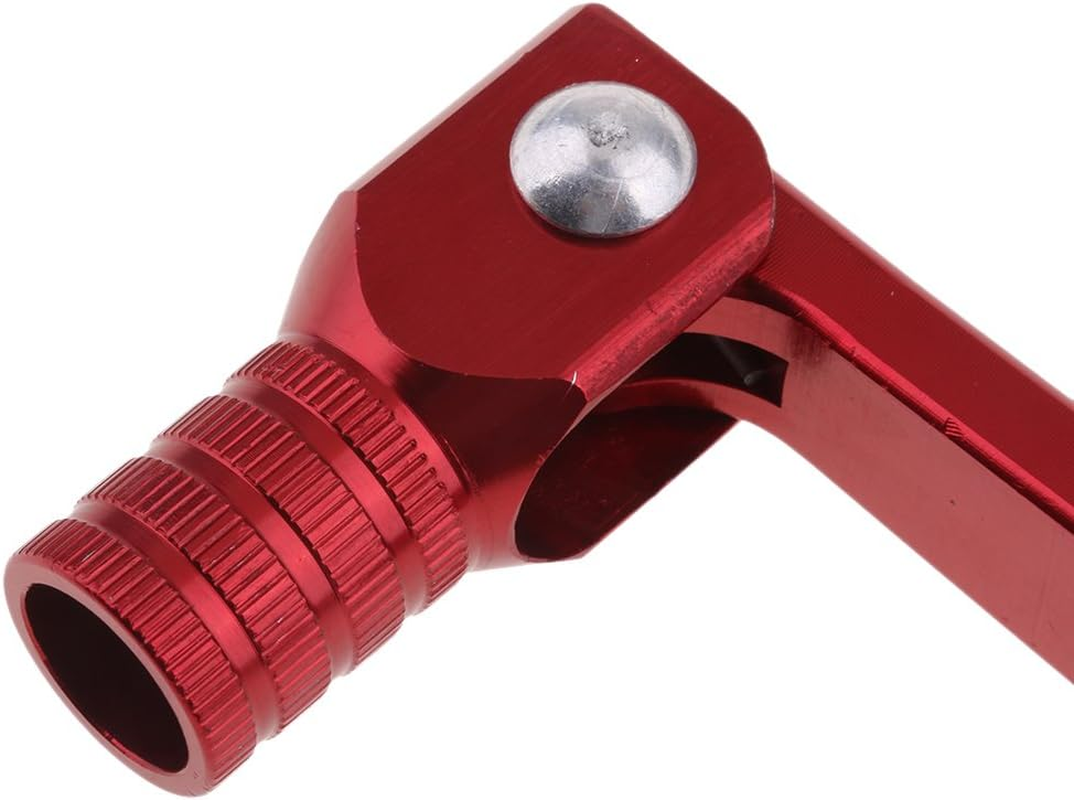 Gear Lever, Universal Motorcycle Folding Er Handle for TTR50 50Cc 70Cc 90Cc 110Cc 125Cc Quad Dirt Bike ATV Buggy, Red image number 5