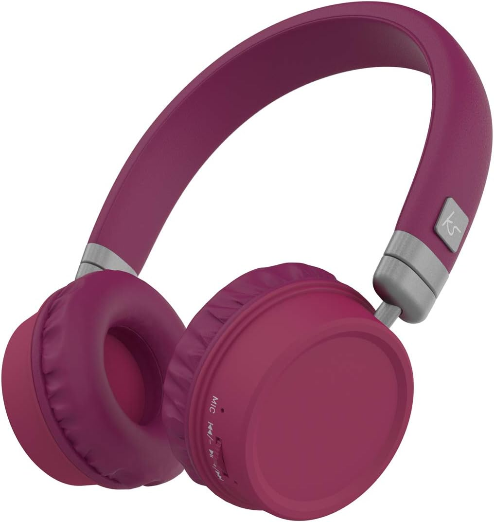 Kitsound Kit Sound Harlem Overhead Headphones with a Microphone - Purple KSHARPU image number 4