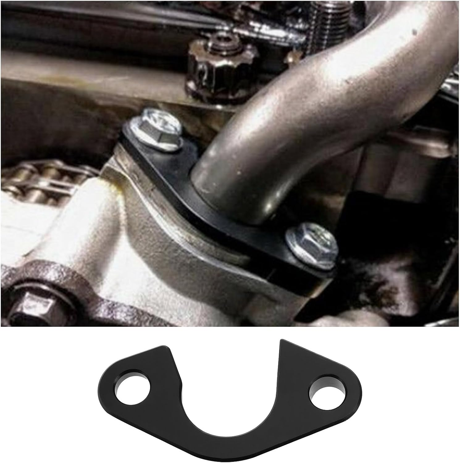 Billet Oil Pump Pickup Tube Girdle Brace Hold down with Srews Compatible with GEN III IV LS LS1 LS2 LS3 image number 4
