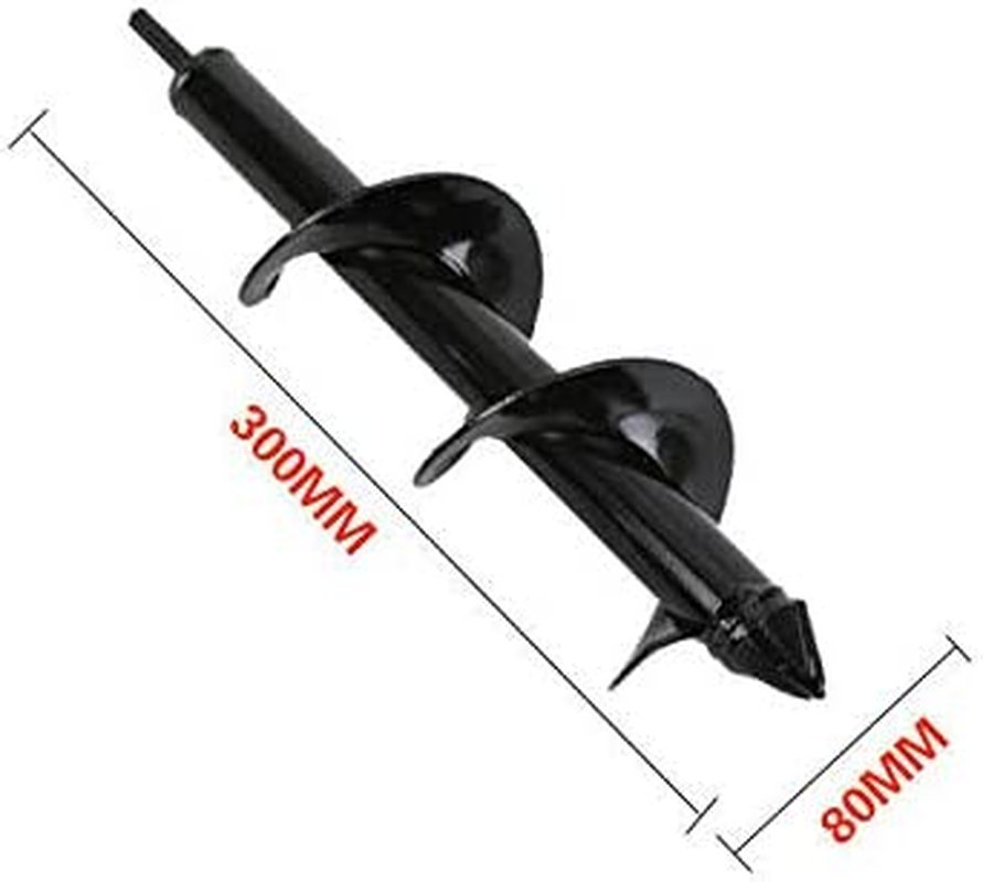 Costcom Power Garden Auger Earth Drill Bit Post Digger Planter Outdoor &Phi;80 X300/600Mm (&Phi;80 X 300Mm)