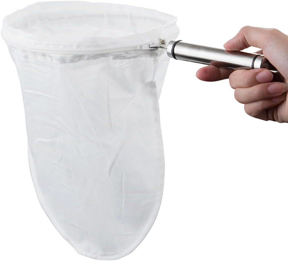 GALPADA Tea Strainer Pouch with 18Cm Steel Ring Fine Mesh Tea Filter Bag and Coffee Brewing Suitable for Home and Cafe Use image number 1