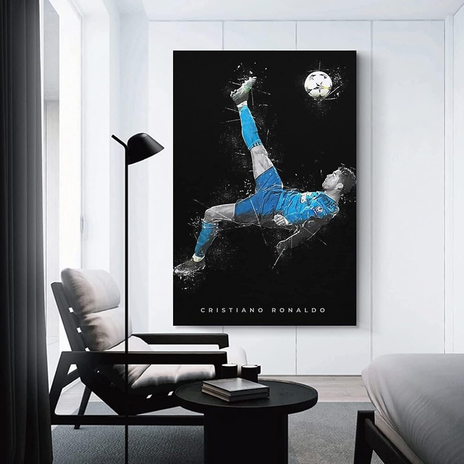 BFXLMKI FANCHUANG Cristiano Ronaldo Poster Wall Art Prints Canvas Painting for Unframe:16X24Inch(40X60Cm) image number 4