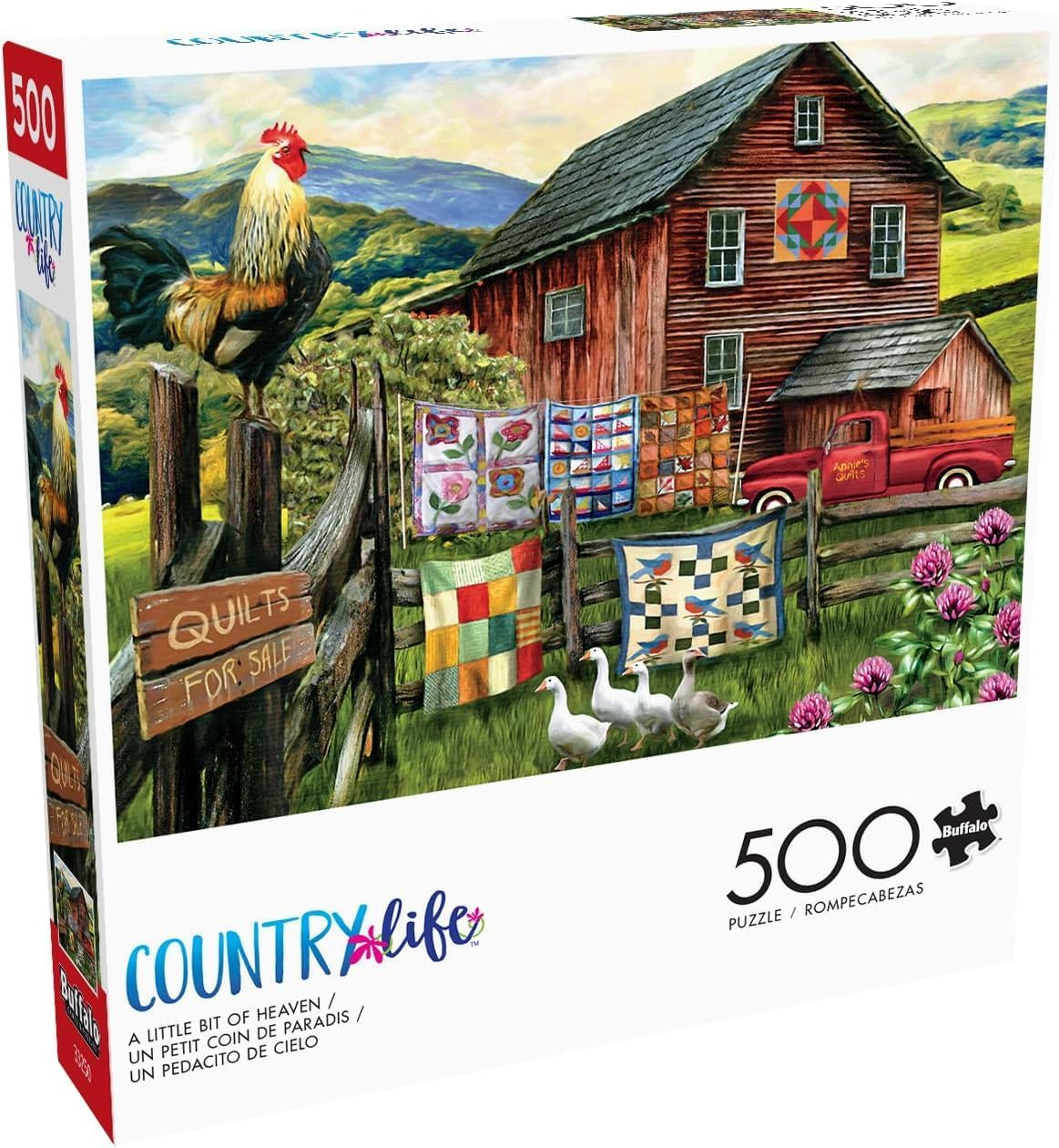 Buffalo Games - Country Life - a Little Bit of Heaven - 500 Piece Jigsaw Puzzle for Adults Challenging Puzzle Perfect for Game Nights - Finished Size 21.25 X 15.00 image number 5