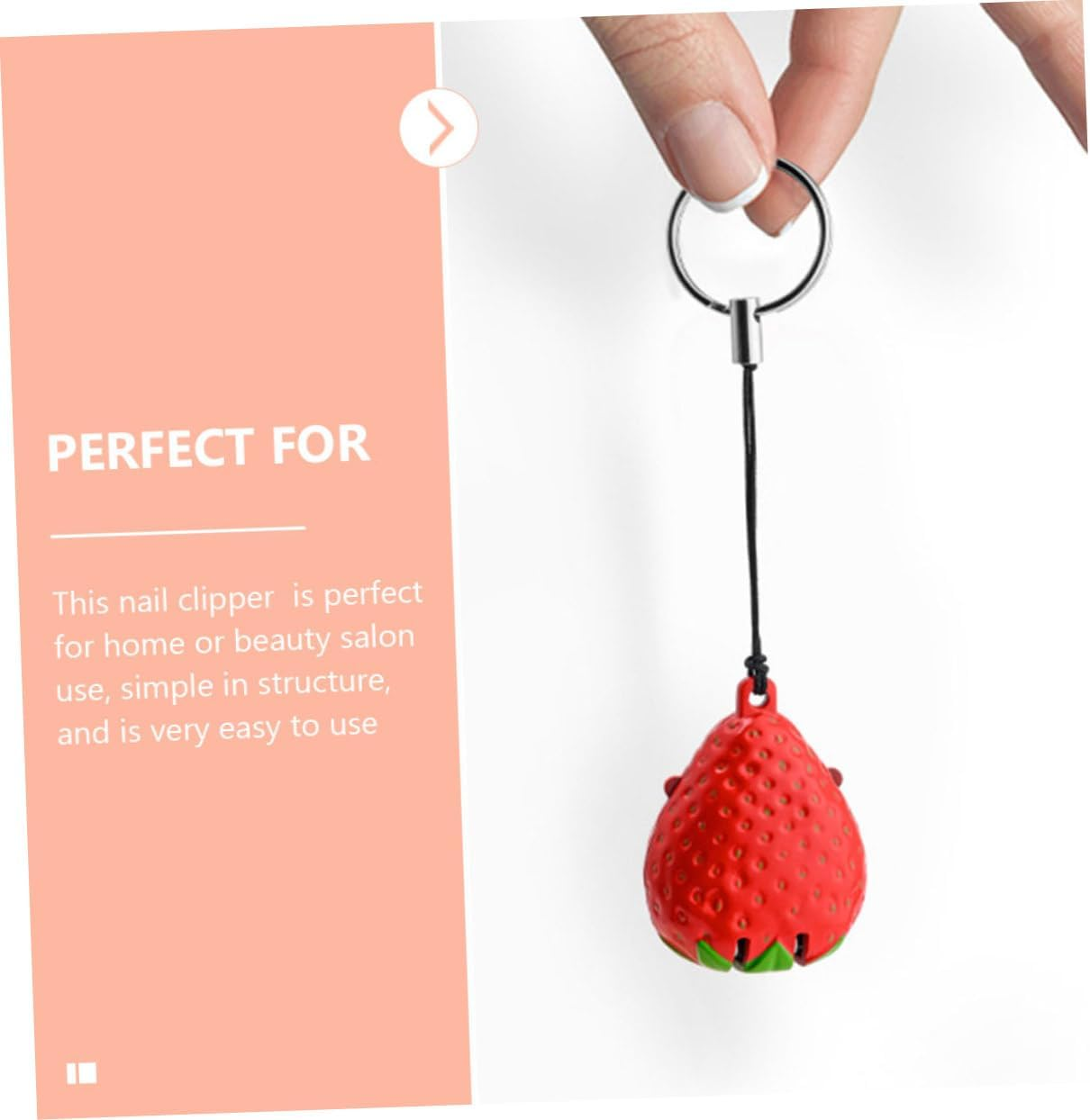 Compact Fruit-Shaped Nail Clipper Portable Fingernail Clipper Keychain Manicure Tool for Boys and Girls and Women Foldable Design image number 3