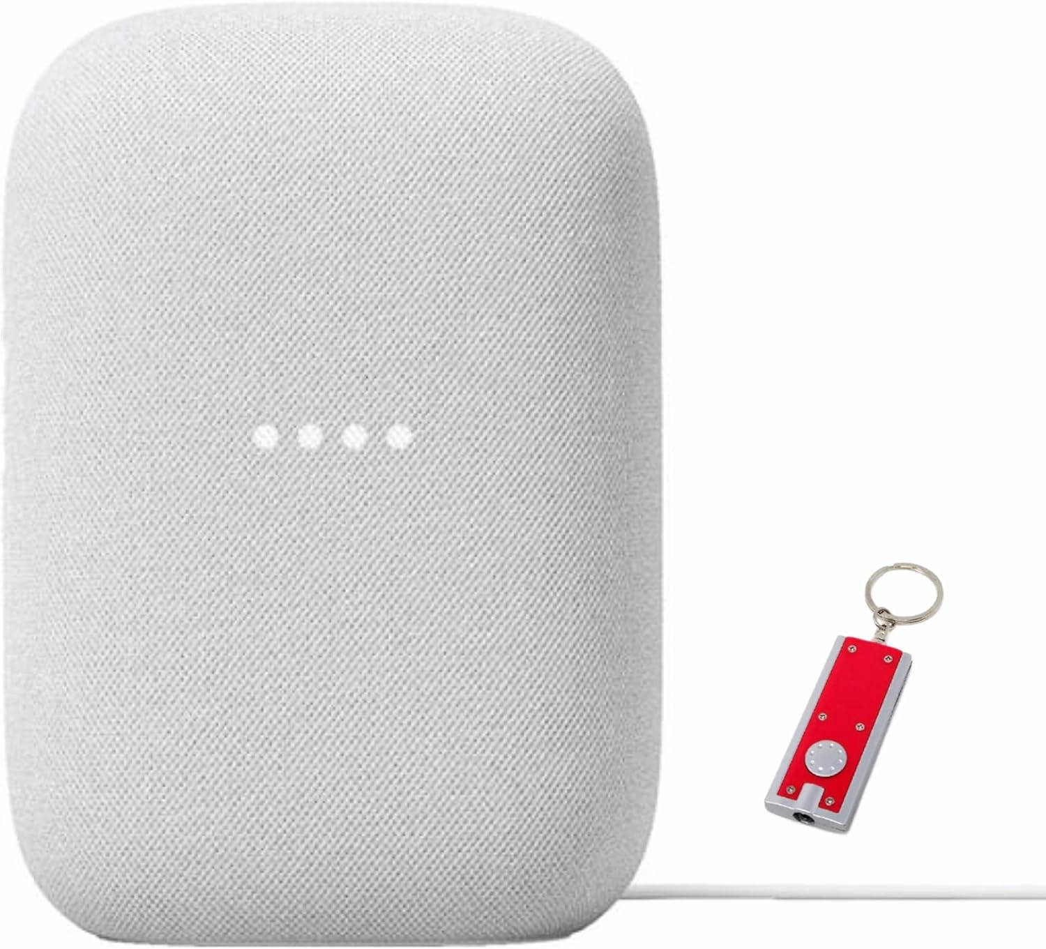 Google Audio Bluetooth Speaker with Keychain LED - Wireless Music Streaming - Chalk image number 3