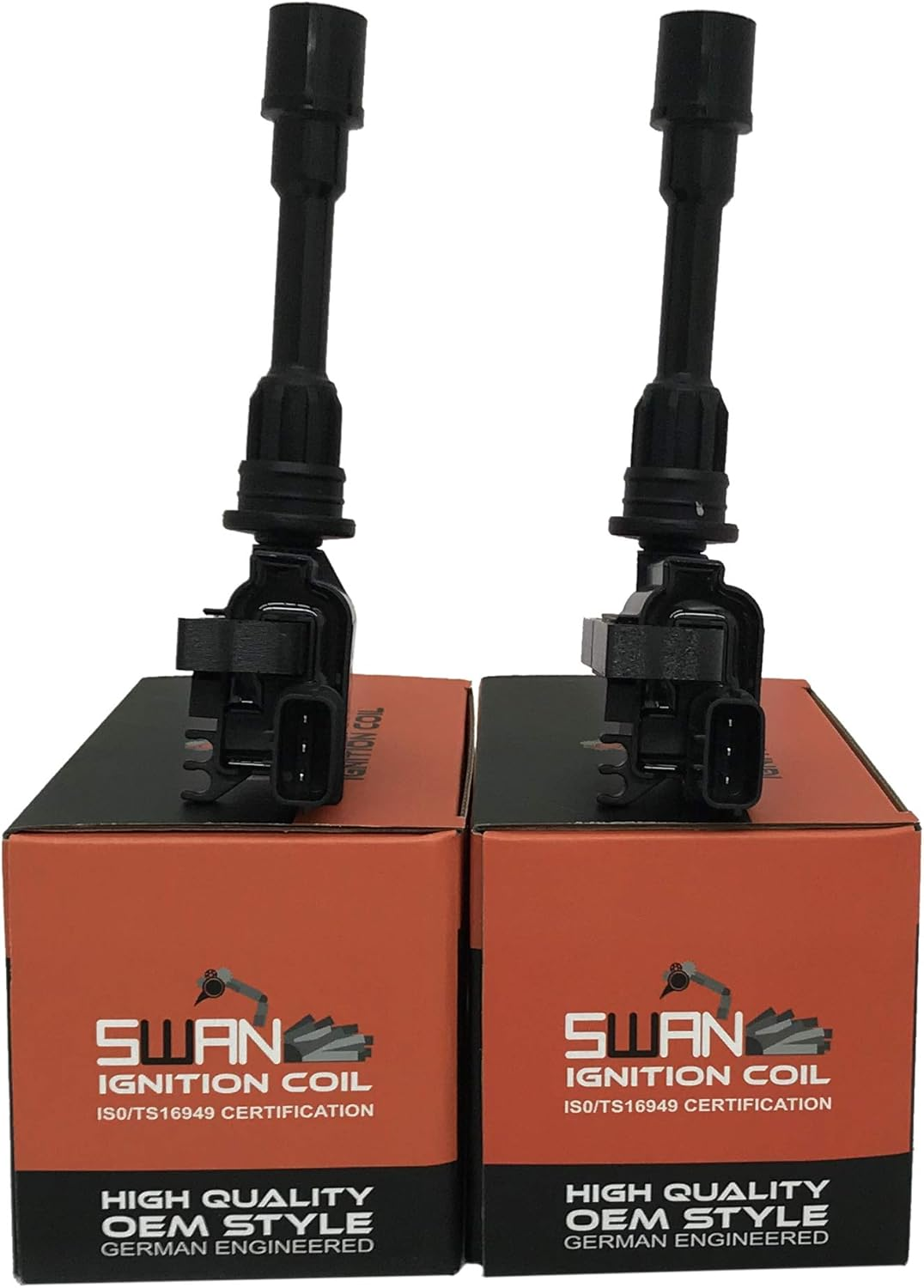 Pack of 2 - SWAN Ignition Coil for Ford Laser 2001-2002 (1.8L) & Mazda 323 (1.8L), MX-5 (1.8/1.8 Turbo), Premacy (1.8L/2.0L) image number 1