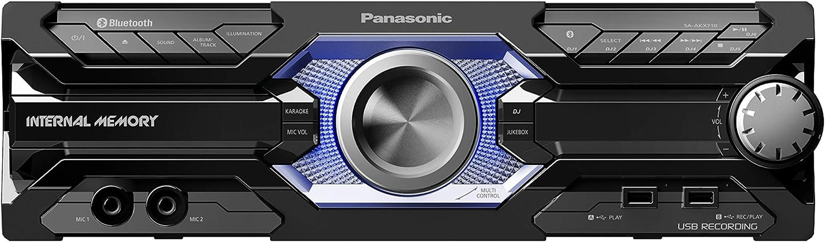 Panasonic 2.0 Channel 2000W Mini Hi-Fi System with Bluetooth (SC-AKX710GSK)