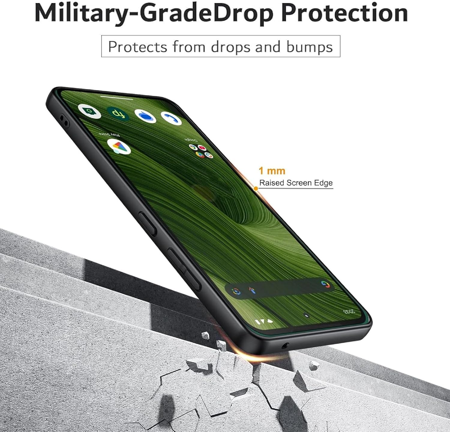 GIOPUEY Case Compatible with Fairphone 6, Ultra-Thin Soft Anti-Fingerprint Protective Case Cover [Wear Resistant] &ndash; Black image number 2