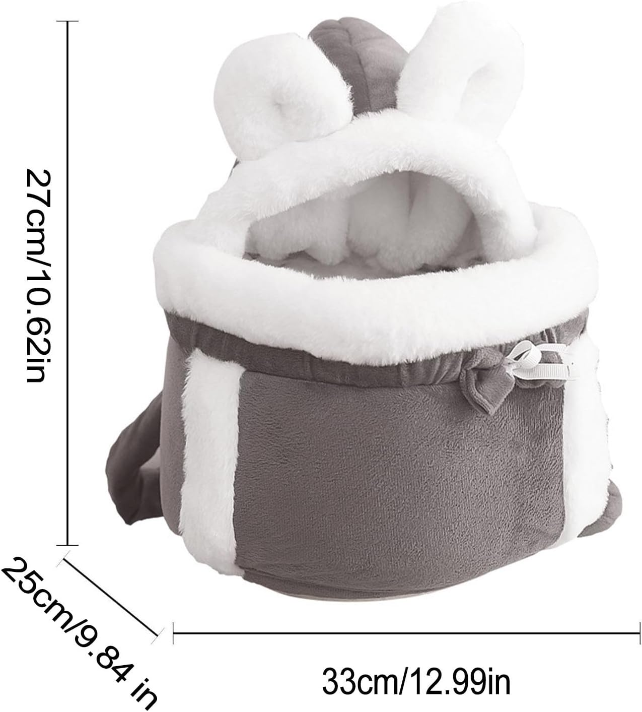 Cat Bag Carrier, Cute Double Pocket Design Cat Travel Carrier Comfortable Front Pack, Cat Bag, Soft Pet Cave, Cozy Cat Travel Carrier for Travel, Outdoor image number 2