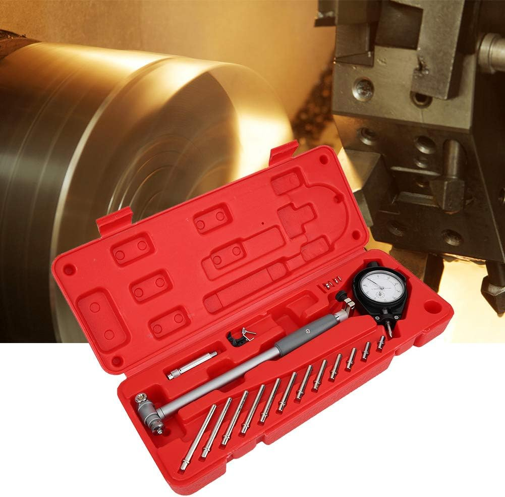 Dial Bore Gage Kit with 1.97-6.3 Measuring Range, 0.01Mm Accuracy Cylinder Measurement Gage, Internal Diameter Measuring Tool, Dial Indicator Bore Gage