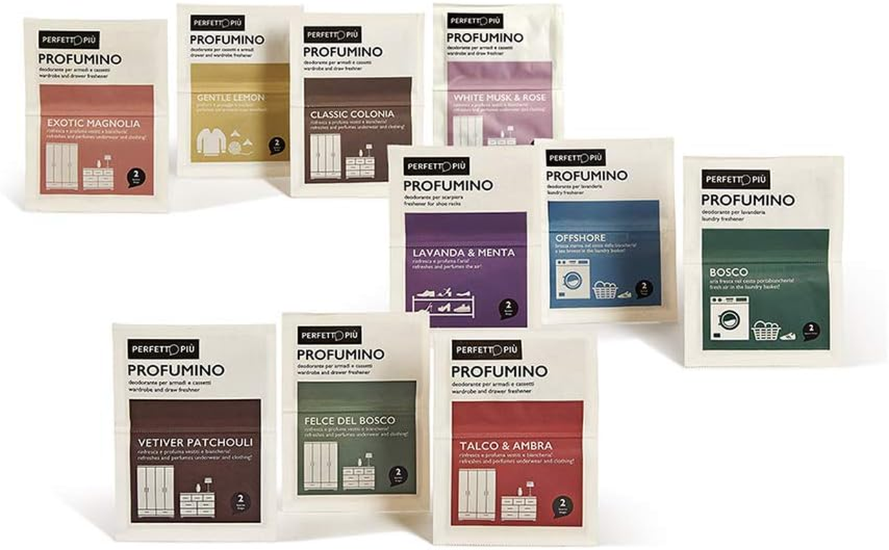 Perfetto Pi&ugrave; Set of 10 Deodorant Fragrance Pack of 2