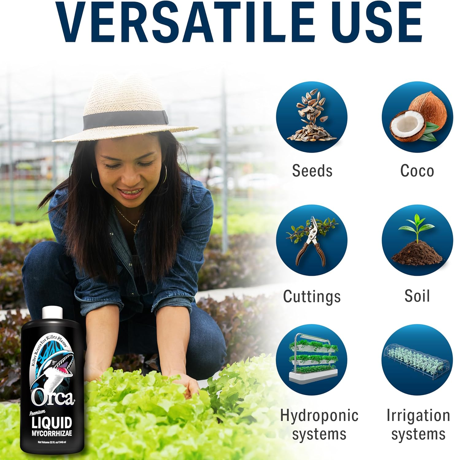 Plant Revolution PRPSO32 FGORCA-32OZ Orca Premium Liquid Mycorrhizae 32 Ounce, 1 Quart image number 4