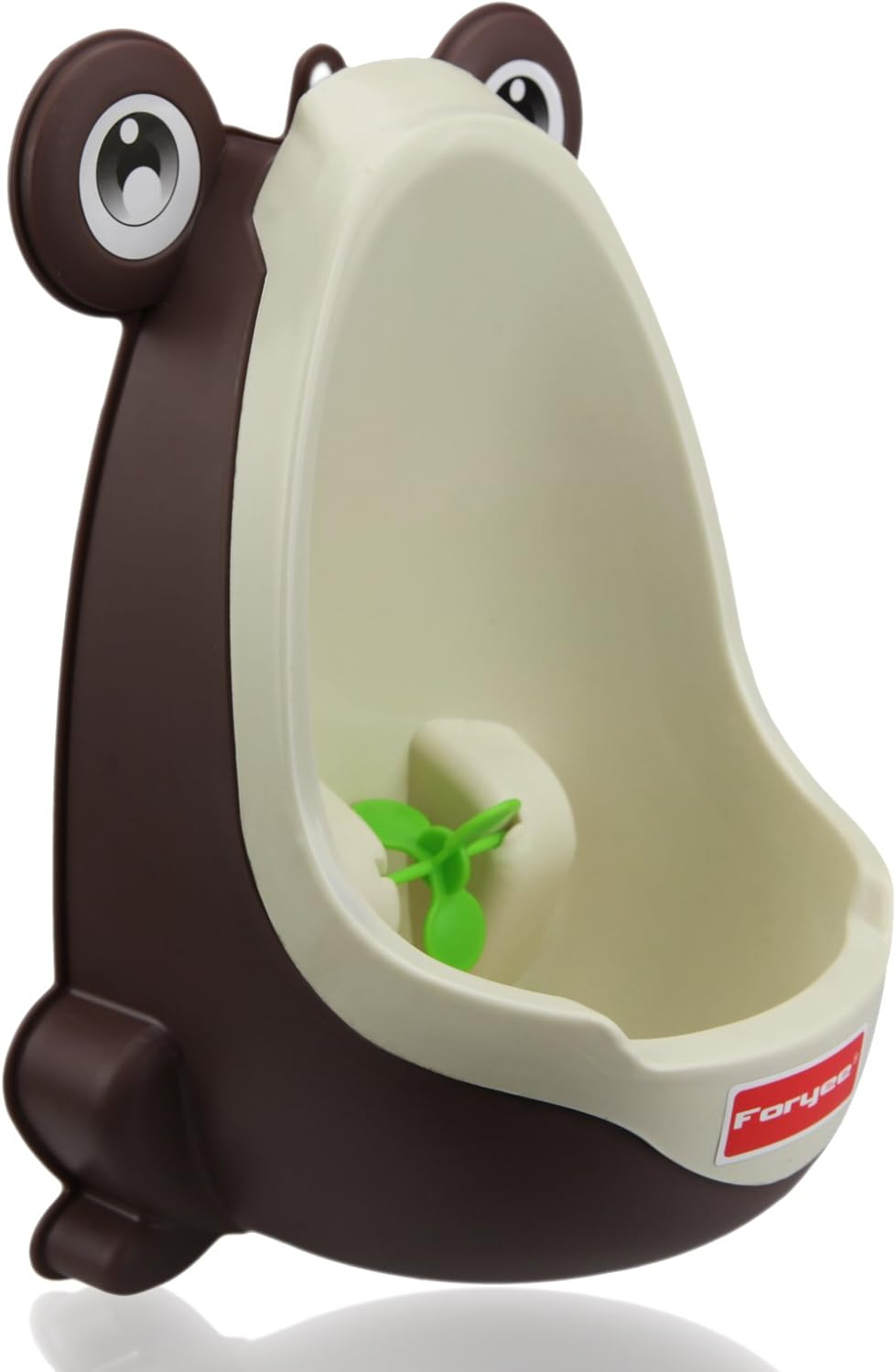 Foryee Cute Frog Potty Training Urinal for Boys with Funny Aiming Target - Green