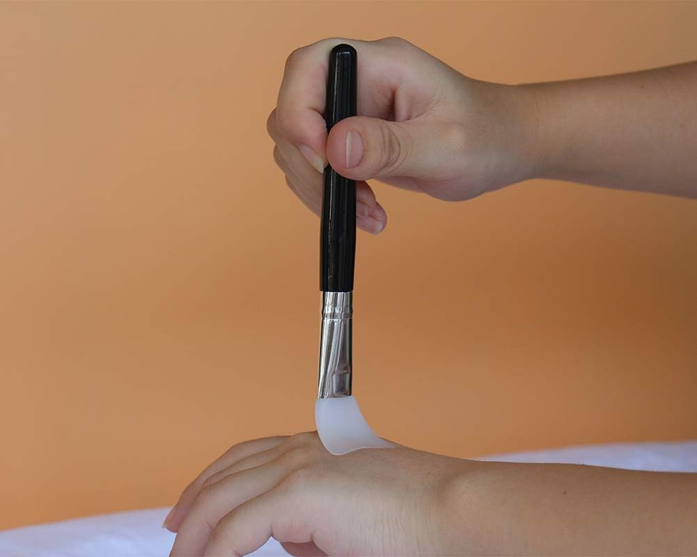 2Pcs Mask Brush,Face Ma-Sk Brush,Face Ma-Sk Applicator,Silicone Face Masks Brushes,Soft Silicone Brush for Face Masks for Facials,Mud,Clay Mask,Diy,Modeling Mask, Body Lotion