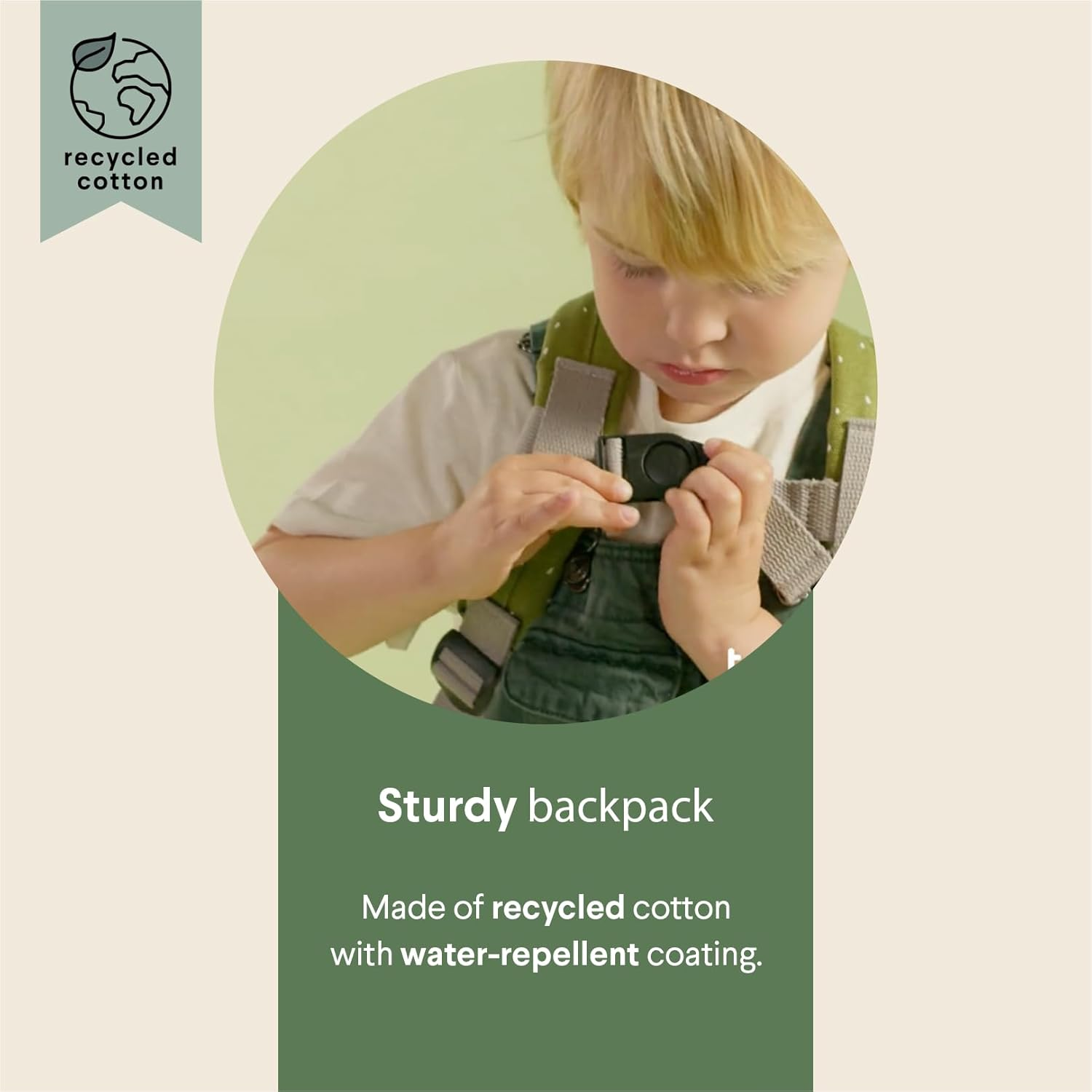 Trixie Small Backpack School Bag Water Repellent - Small Backpack for Child - Small Gym Bag - Brown image number 6