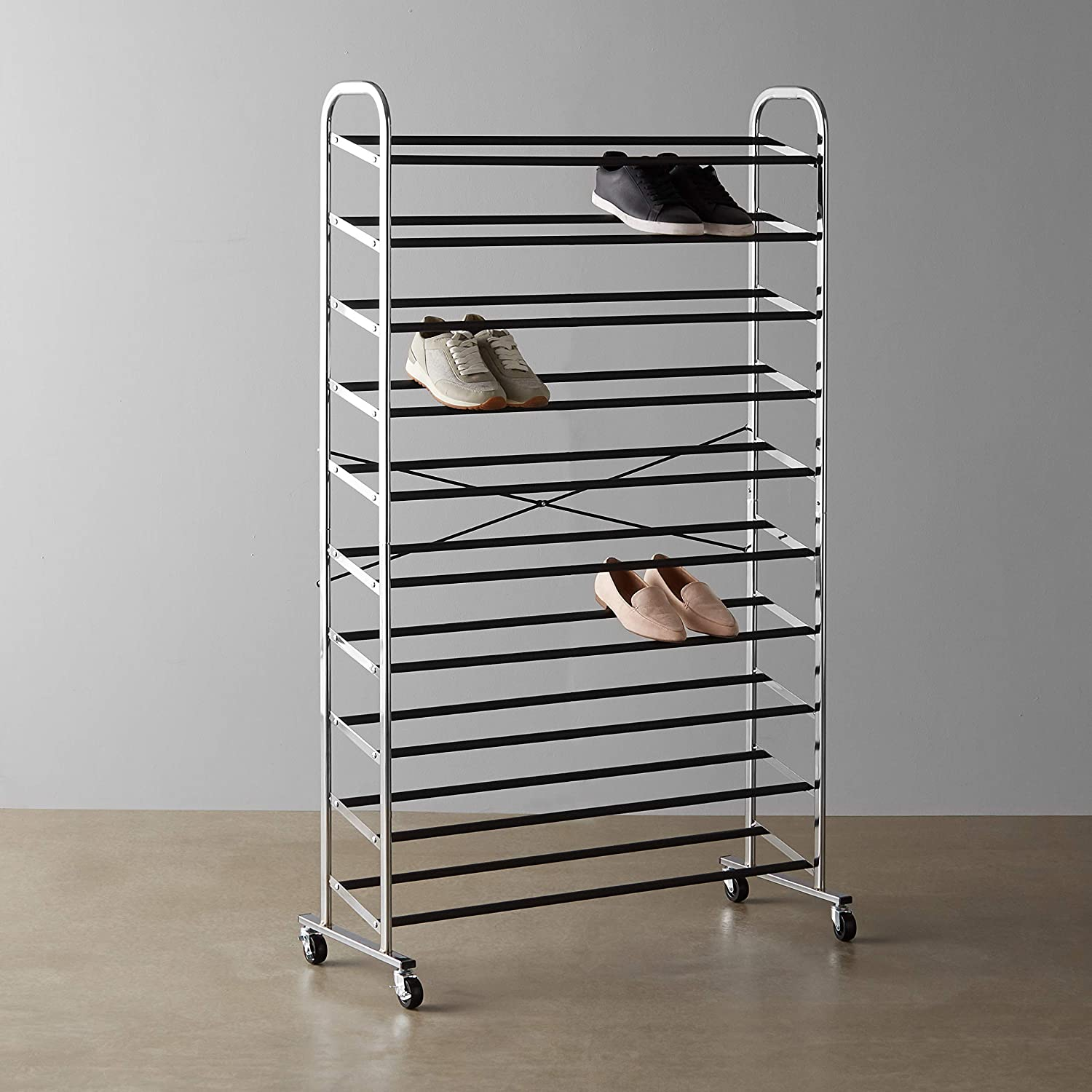 Amazon Basics 50-Pair Shoe Rack Organizer image number 1