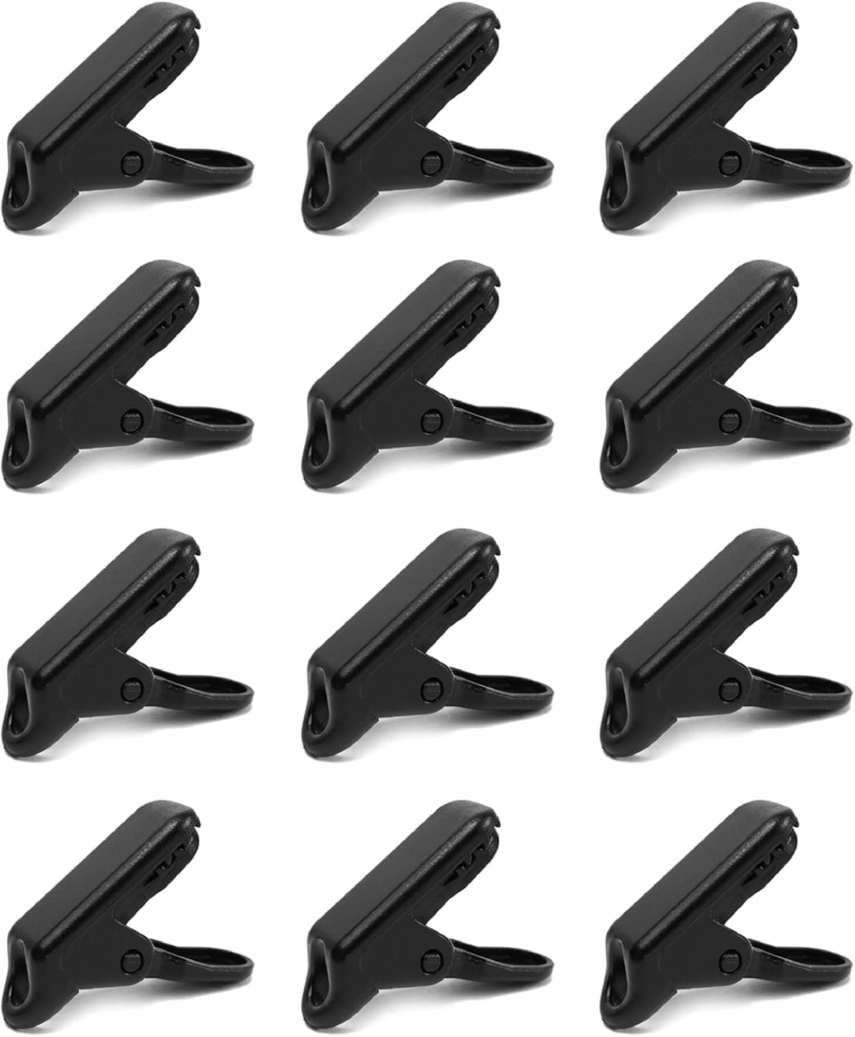 TRIWONDER 12Pcs Tarp Clips Crocodile Tent Awning Clamps Set Heavy Duty Lock Grip Instant Clip for Camping Canopy Tarps Caravan