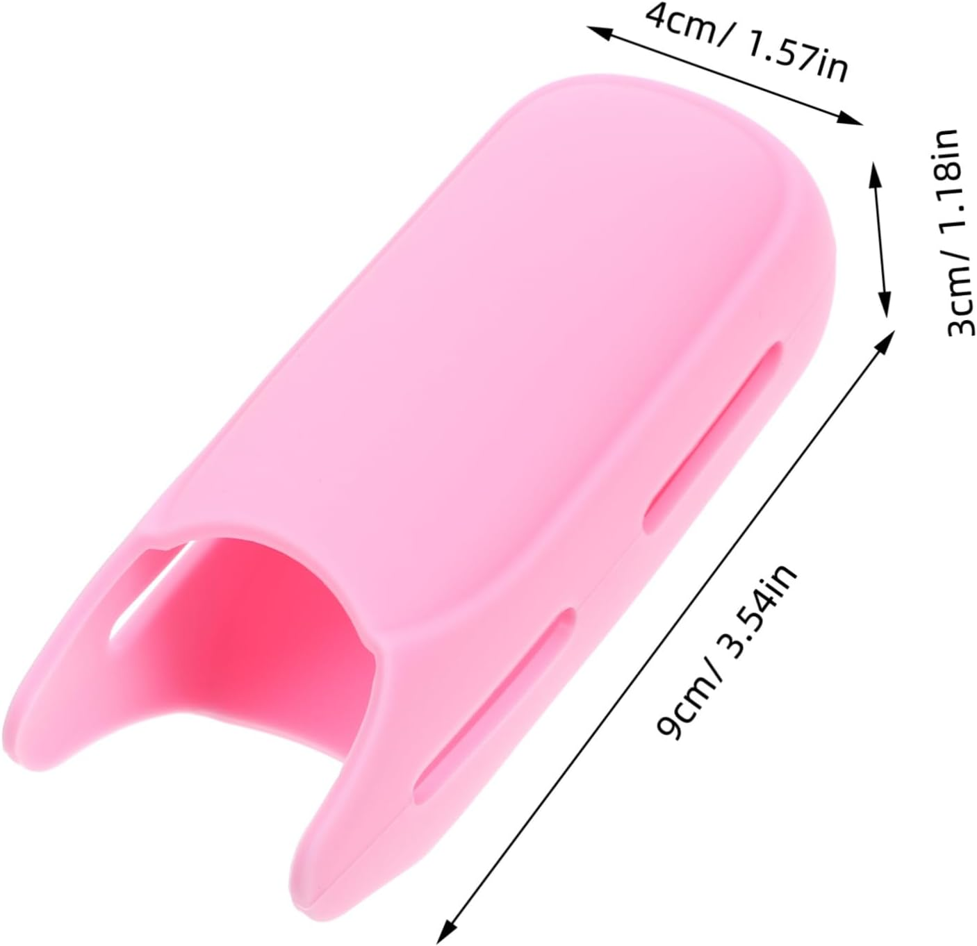 Hair Iron Heat-Resistant Silicone Sleeve Pink Hair Curler and Flat Iron Protector Cover for Safe Styling and Travel image number 4